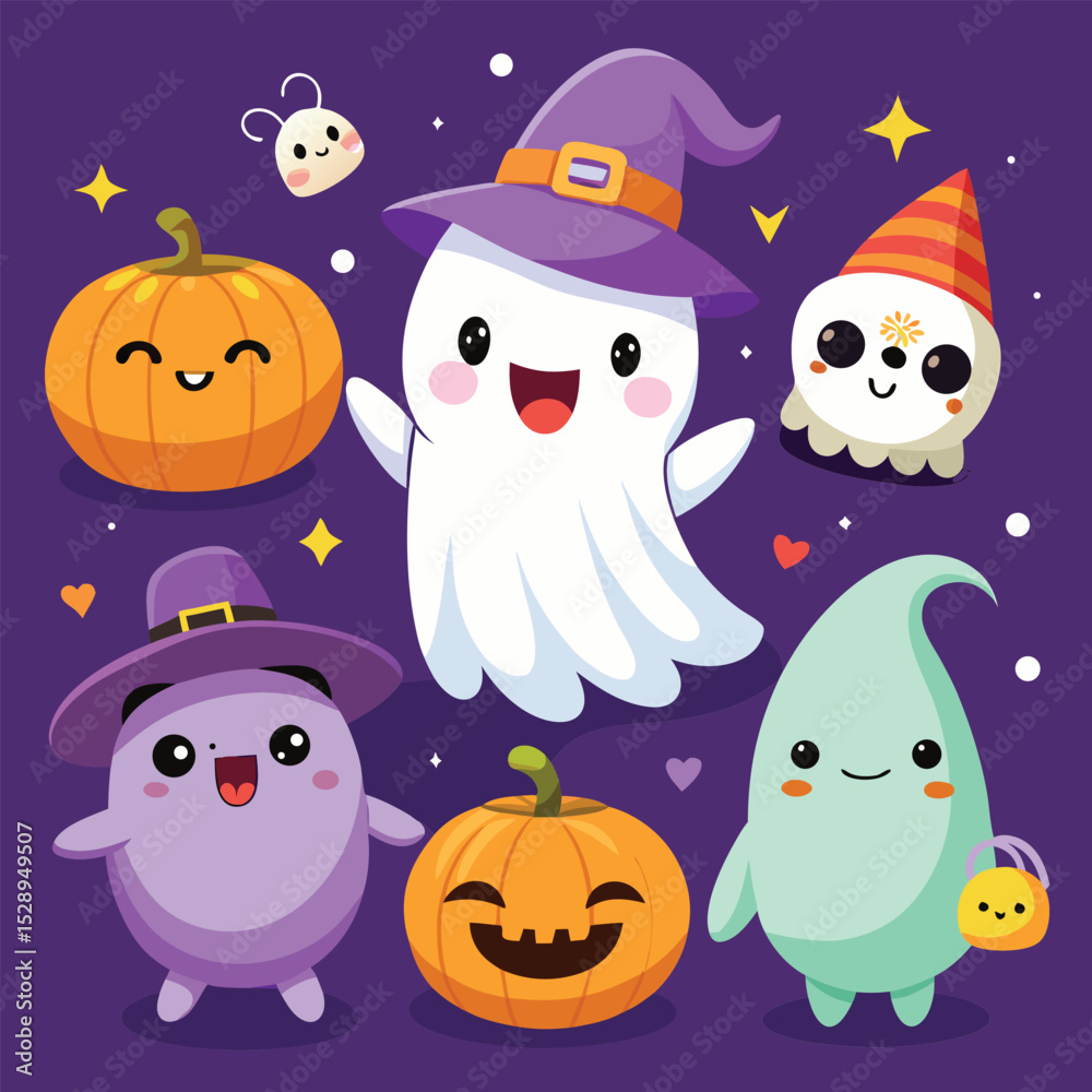 Fototapeta premium halloween seamless pattern