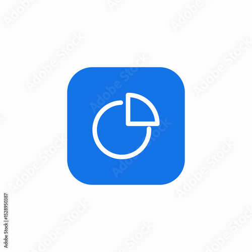 pie share chart icon sign vector