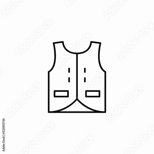 work vest icon sign vector