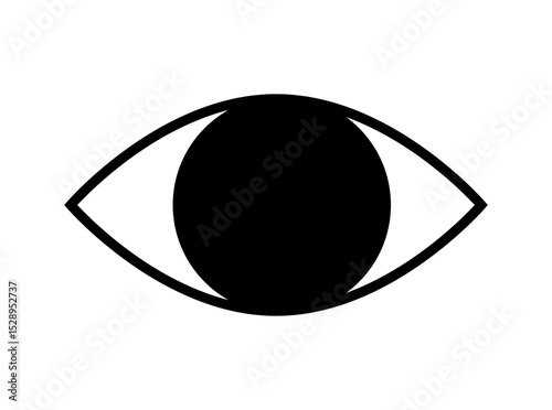 Simple eye icon, vector
