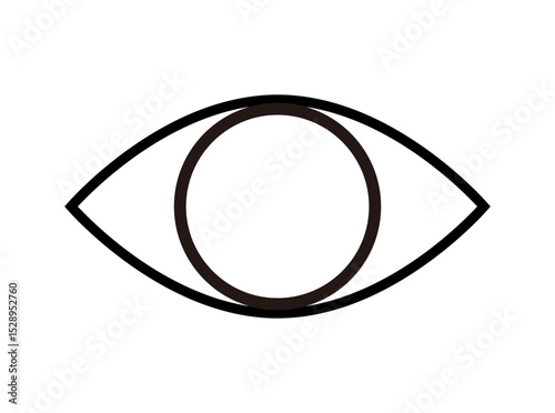 Simple eye icon, vector