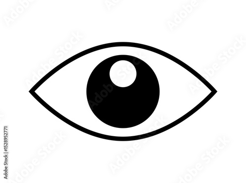 Simple eye icon, vector