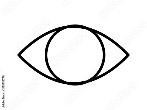 Simple eye icon, vector