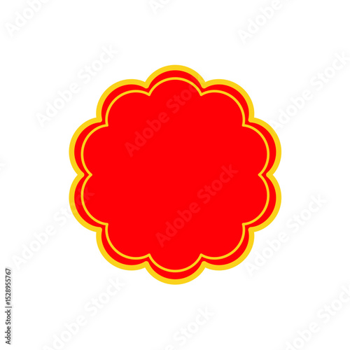 Price sticker, sale or discount sticker, sunburst badges icon