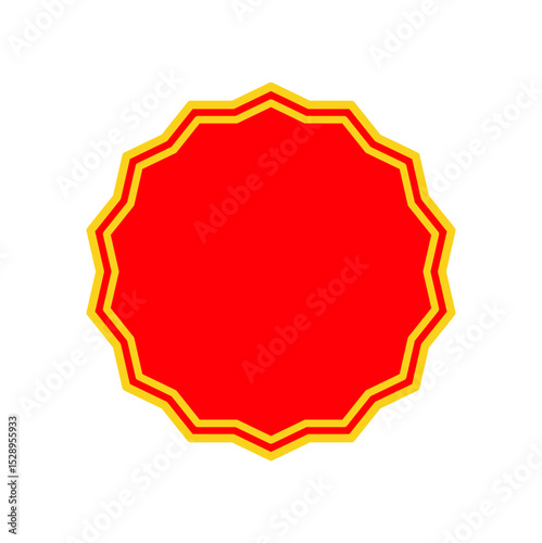 Price sticker, sale or discount sticker, sunburst badges icon