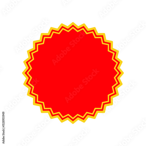 Price sticker, sale or discount sticker, sunburst badges icon