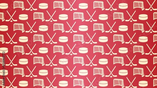 Photography VECTOR SEAMLESS ICE HOCKEY PATTERN