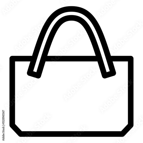 tote bag vector icon