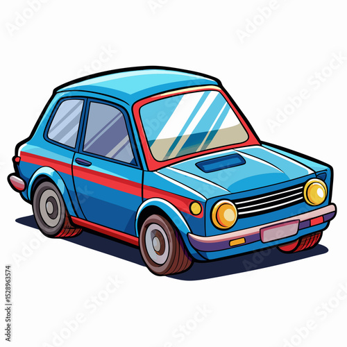 Illustration of a car isolate on white background 