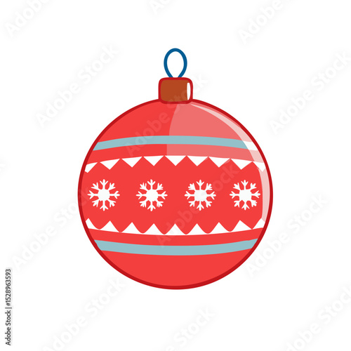 Illustration of a christmas ball isolate on white background 