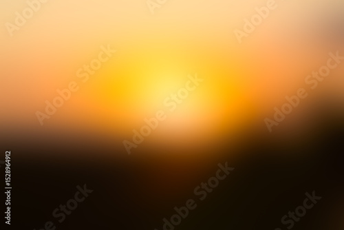 Soft Blurry Background of Sunrise Glow