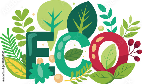 Adobe Illustrator Artwork Eco-friendly Vector “ Natural” typography with natural elements—ideal for sustainability, nature conservation, green campaigns, posters, labels, awareness art, ecology, clima
