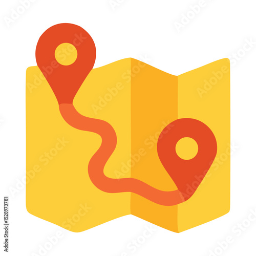 Travel icons and map directions navigation, are essential elements for your trip. Suitable for travel websites, apps, brochures and social media posts.