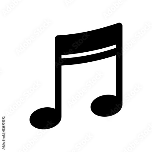 Music note - simple vector icon
