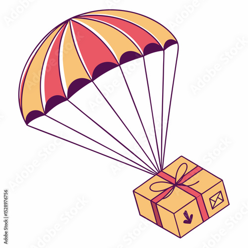 parachute with gift