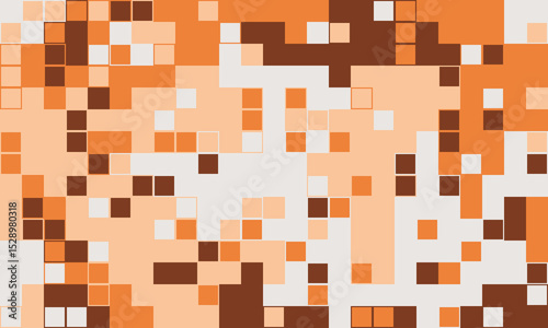 Abstract pixel art background.  Warm earthy tones create a dynamic, textured design perfect for websites, presentations, or print.  Evokes feelings of warmth, energy, and modern technology.