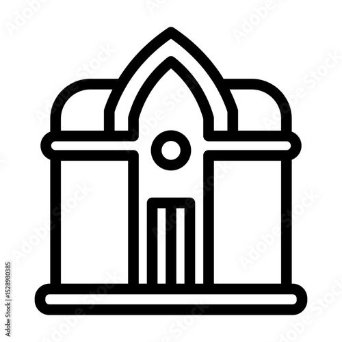 doll house line icon