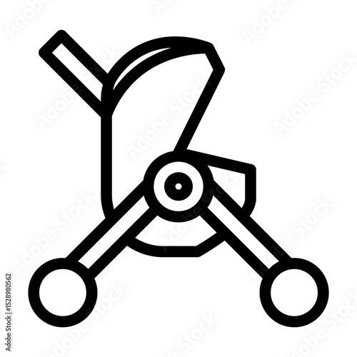 stroller line icon