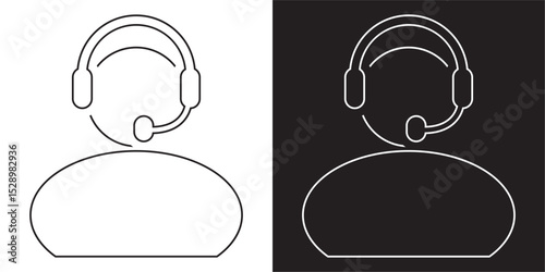 Customer service icon . Vector illustration. EPS 10/AI
