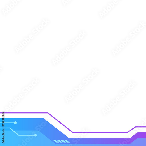 Gradient Futuristic Tech Footer