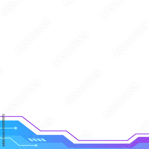 Gradient Futuristic Tech Footer