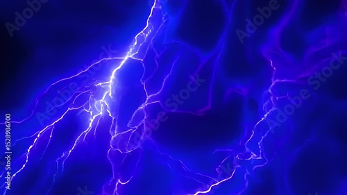 Wallpaper Mural lightning in the night sky Torontodigital.ca