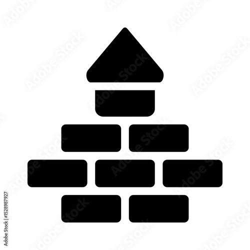 bricks glyph icon