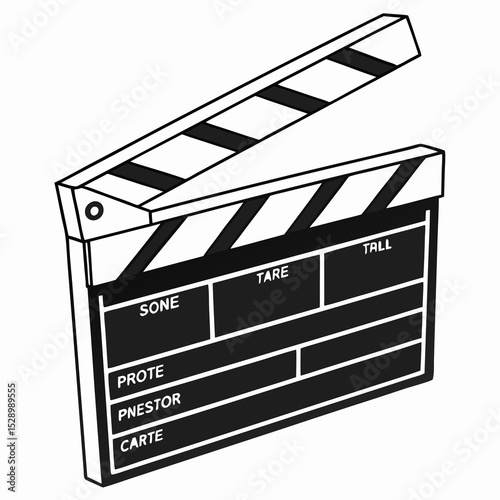 Classic Movie Clapperboard A Symbol of Filmmaking and Cinema