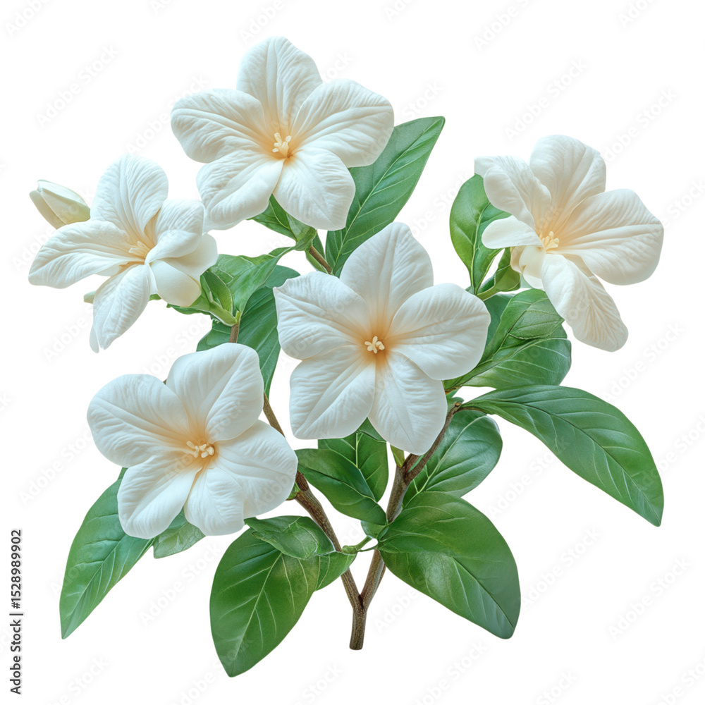 Fototapeta premium jasmine flowers on transparent background