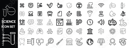 Fotografia Science Icon set
