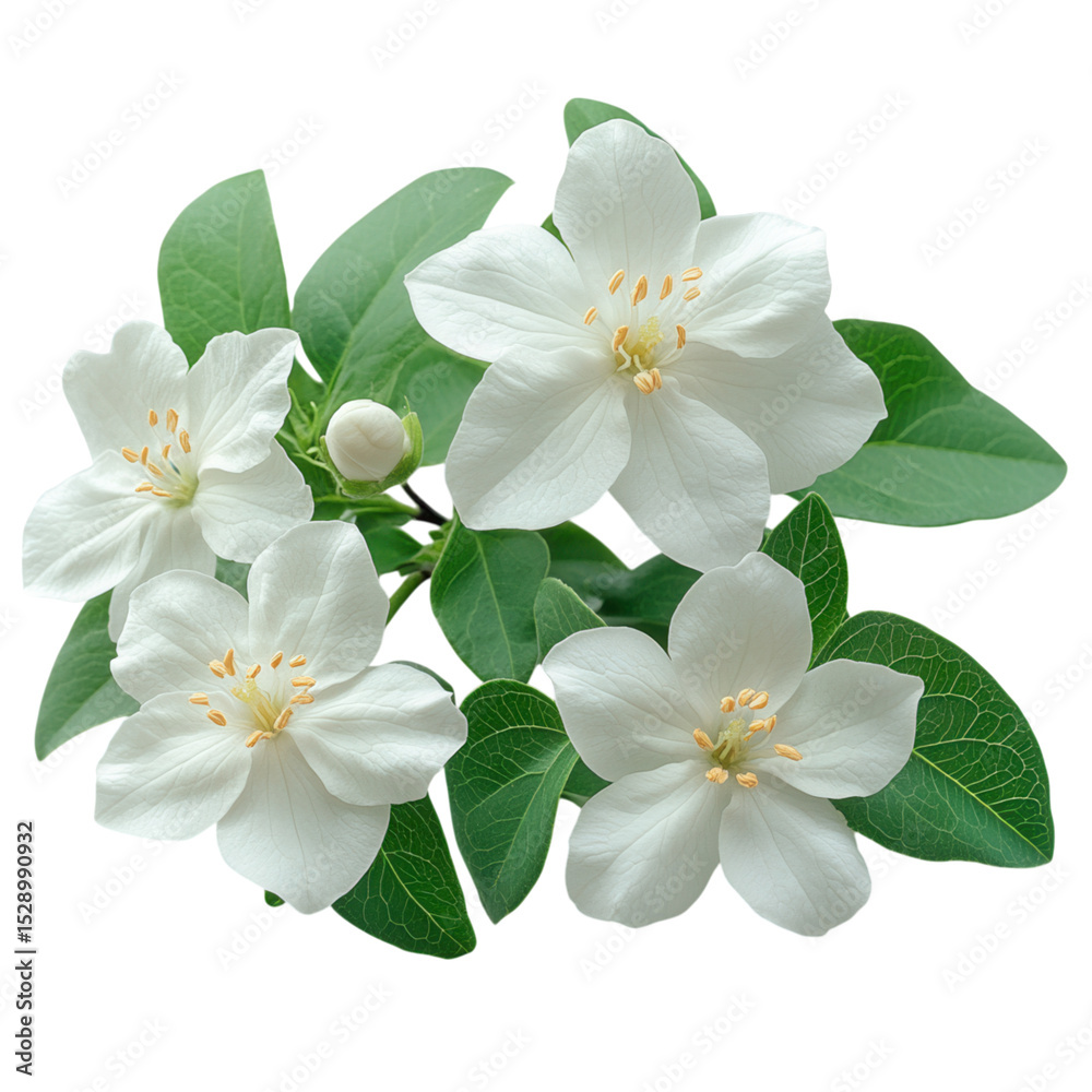 Obraz premium jasmine flowers on transparent background