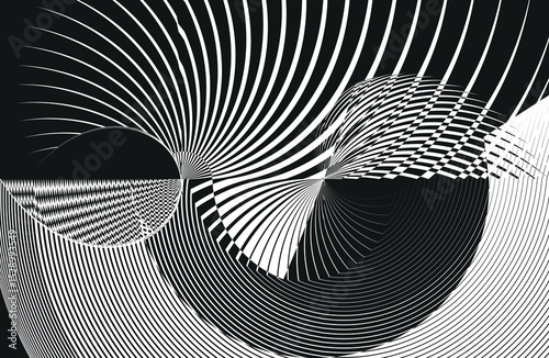 op art modern background, creative dynamic pattern, vector texture