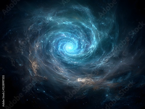 Blue spiral galaxy
