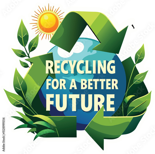 "Recycling for a Better Future" Bold Graphic Design