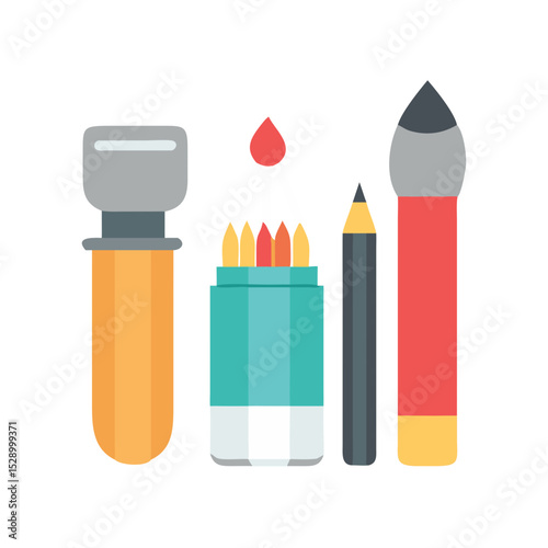 New Creative Art Supplies Icon.