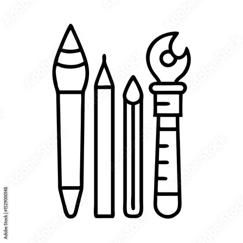 New Creative Art Supplies Icon.