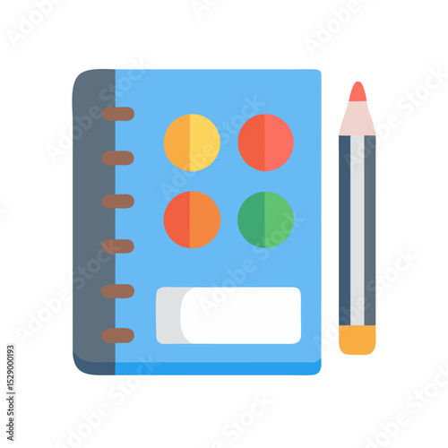 New Creative Art Supplies Icon.