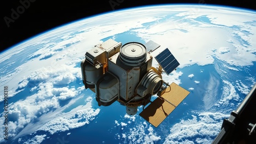  Skylab in orbit above Earth