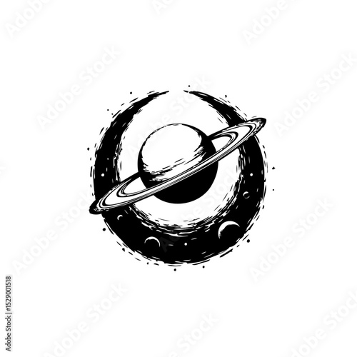 Saturn's cosmic dance: A celestial ballet of rings and planetary elegance
