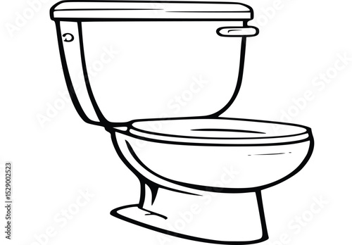 toilet bowl vector illustration