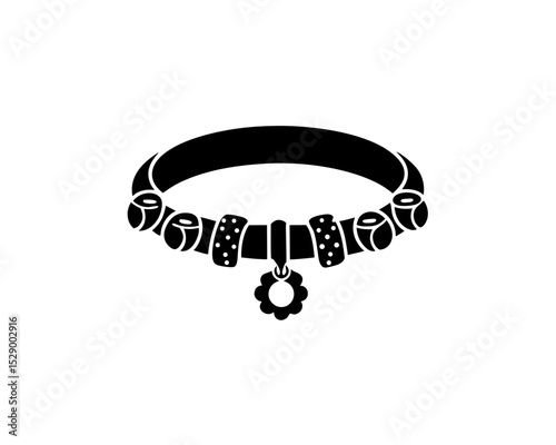 creative details Outline silhouette Charm Bracelet Icon vector
