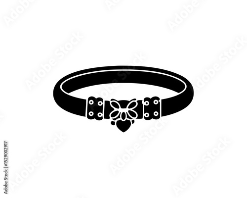 creative details Outline silhouette Charm Bracelet Icon vector