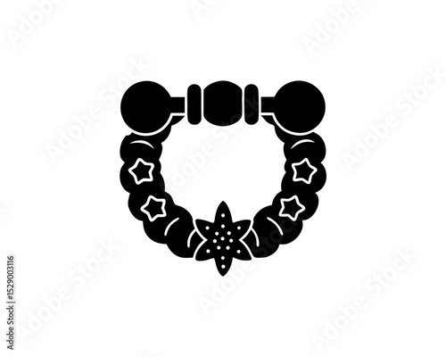 creative details Outline silhouette Charm Bracelet Icon vector