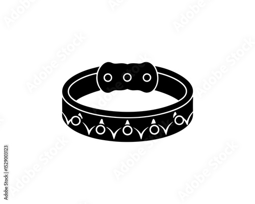 creative details Outline silhouette Charm Bracelet Icon vector