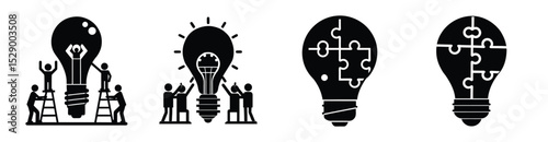 Innovation Bulb Symbol and Inspiration Graphics