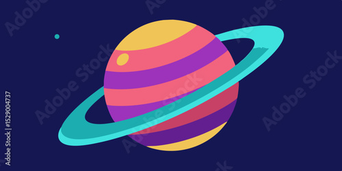 Dynamic Cosmic Space Vortex with Swirling Debris and Distant Planet Vector Illustration Background