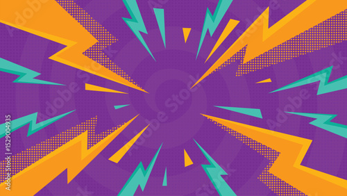 comic background colorful cartoon playful pop art style 