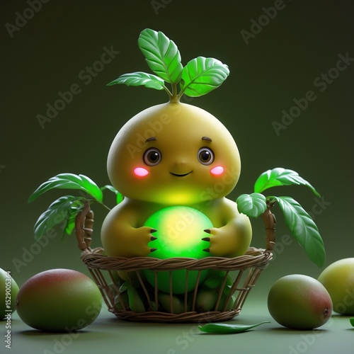 easter eggs in a basket