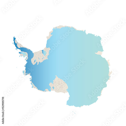 Map of Antarctica, sign silhouette. World Map Globe. Vector Illustration isolated on white background. Antarctic continent.
