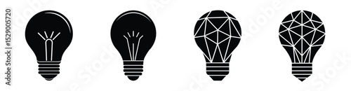 Bright Idea Design with Creative Lightbulb Icons